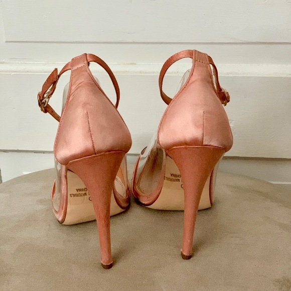 Kai Nude Satin Transparent Pumps - Picture 6 of 9